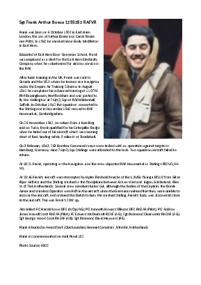 A preview of a PDF biography for Boese, Frank Arthur